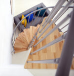 Priestorovo úsporné schodisko Minka Berlín strieborná