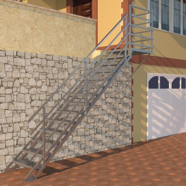 NEW YORK ZINC Außentreppe