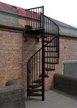 Rondo Zinc Color_schwarz venkovní schodiště